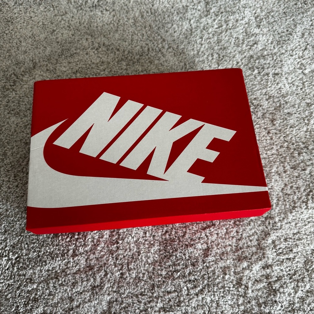Nike Red and White Shoe Box